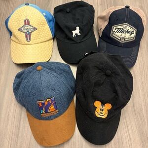 Assorted Baseball Caps with Embroidered Designs